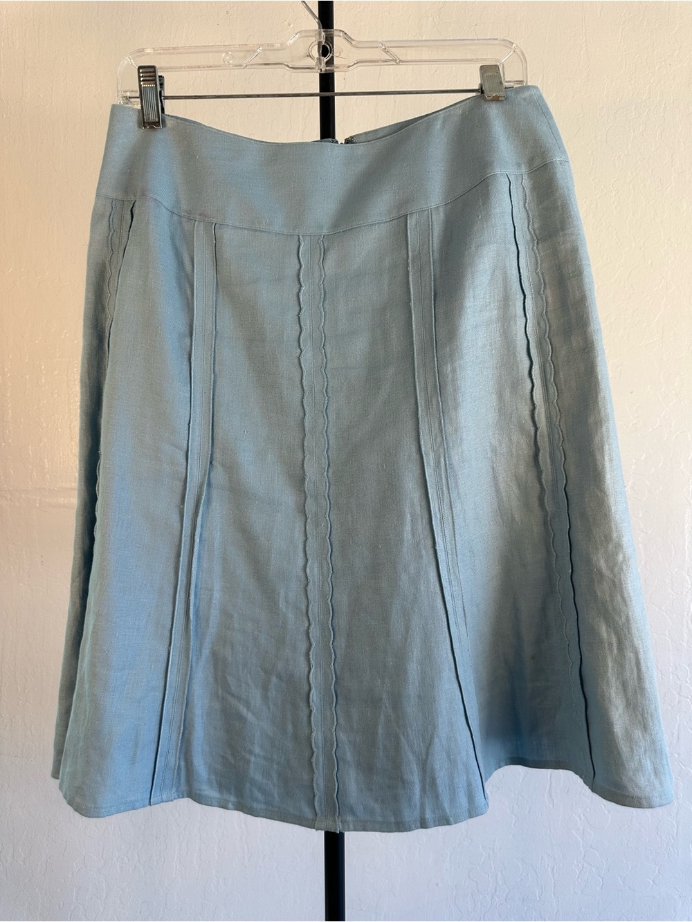Ann Taylor Soft Blue A-Line Skirt